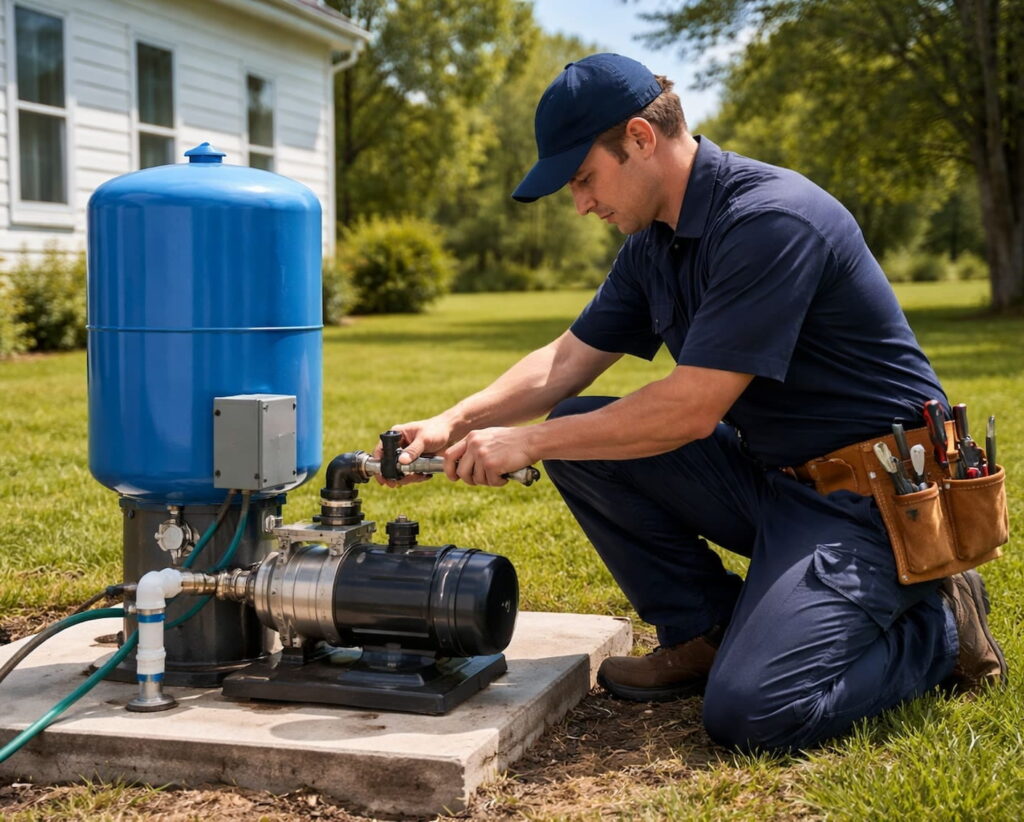 Well pump service technician in Windsor