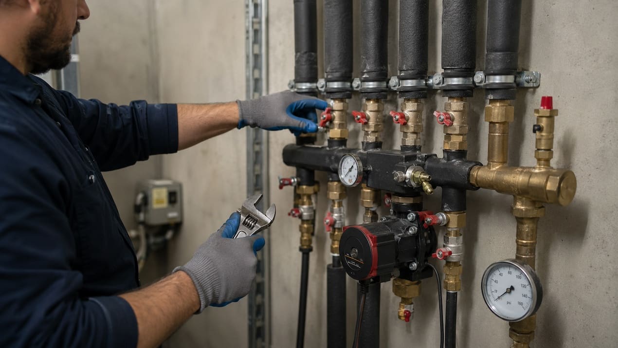 commercial plumbing technician