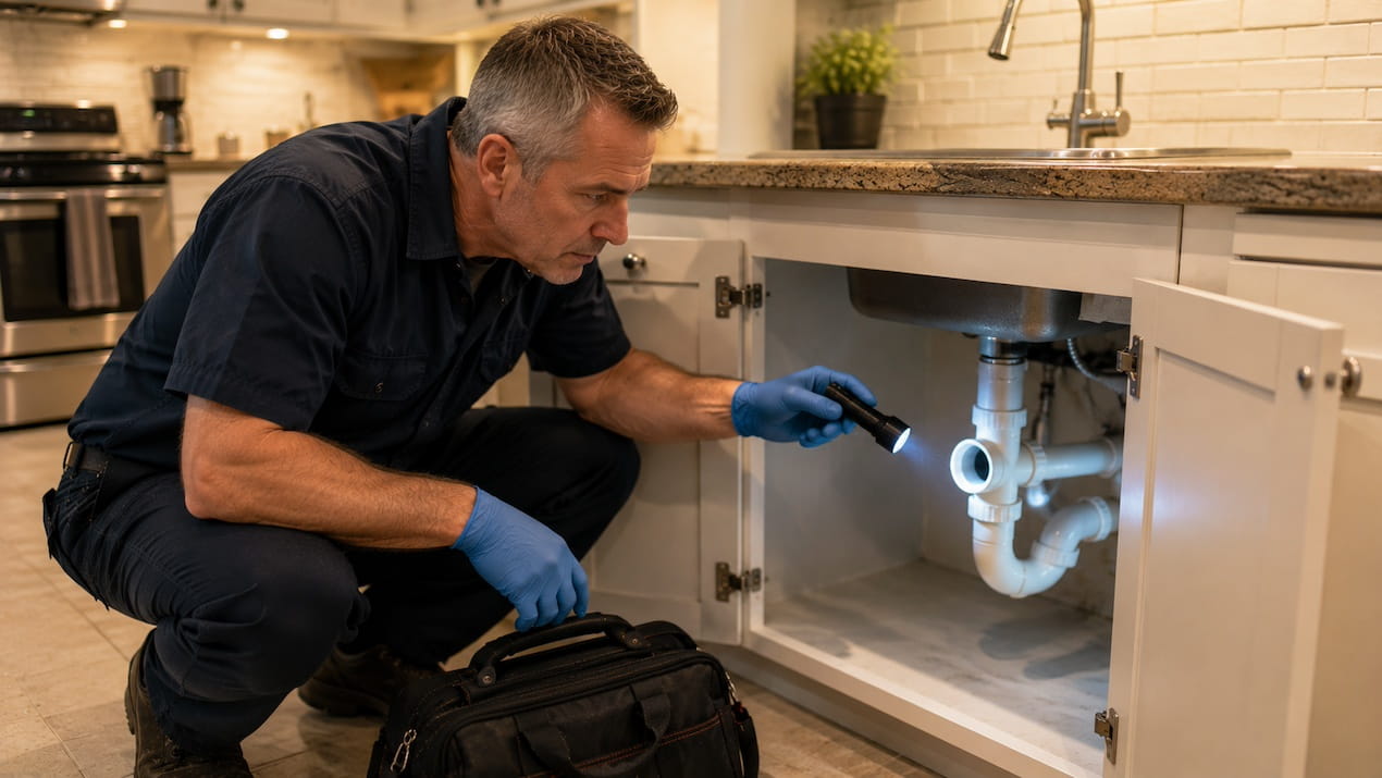 drain cleaning kitchen