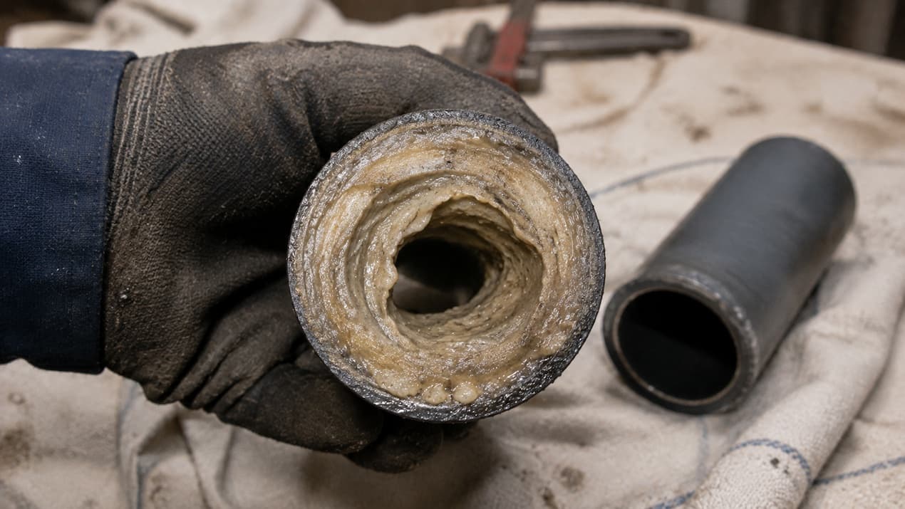 grease clogged pipe