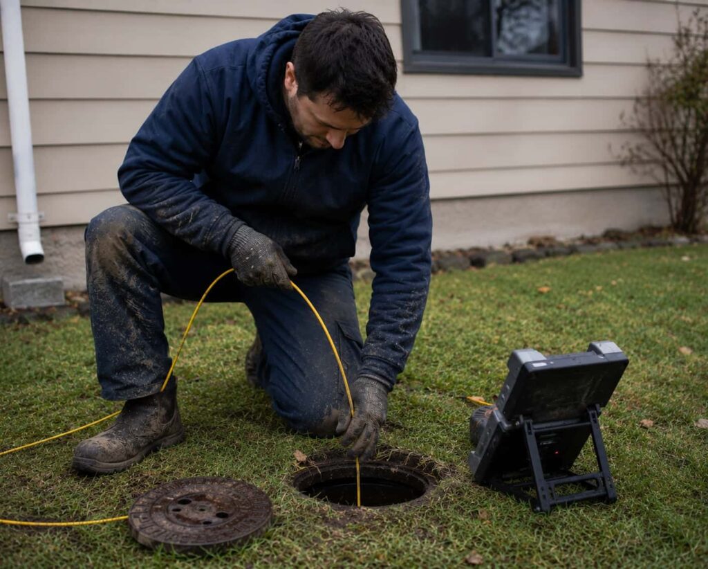 sewer camera inspection in Windsor
